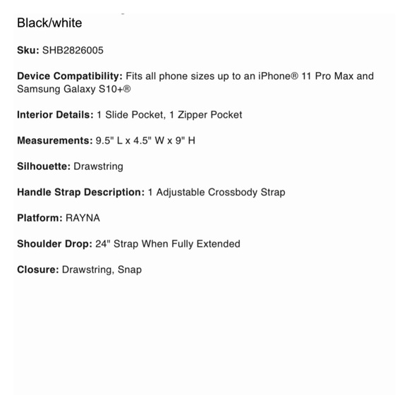 Fossil Rayna Drawstring Crossbody - Picture 9 of 9